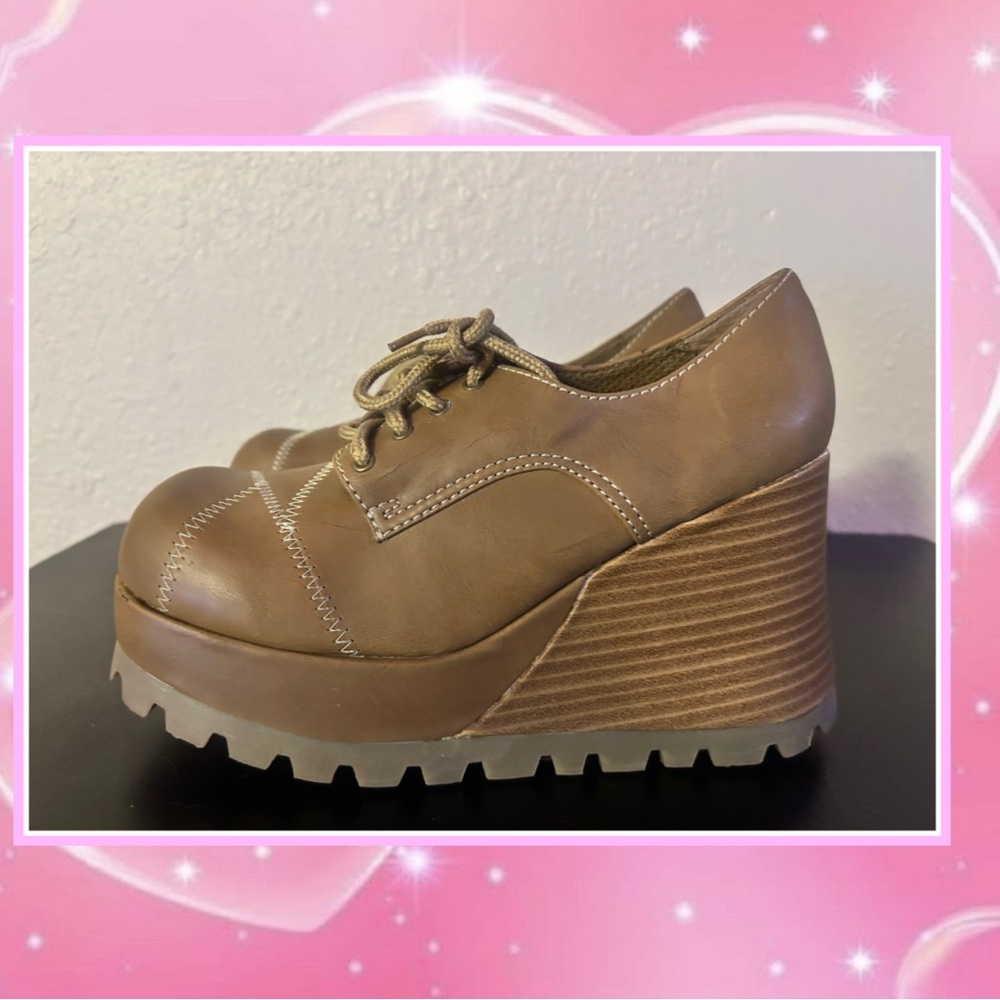 Vintage 90s y2k Chunky Platform Wedges
